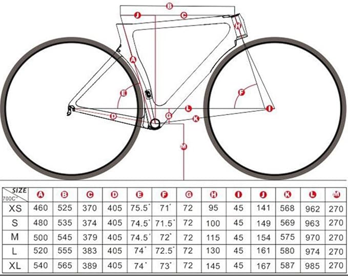 700c Road Bike Frameset Carbon Racing Bike Frameset C Brake 46/48/50/52/54cm EPS Technology with Fork Headset Seatpost BB92 (Color : A, Size : 54cm)