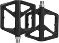 Bicycle Pedals Nylon Platform Footrest Flat Mountain Bike Paddle Grip Pedalen Bearings Footboards(Black)