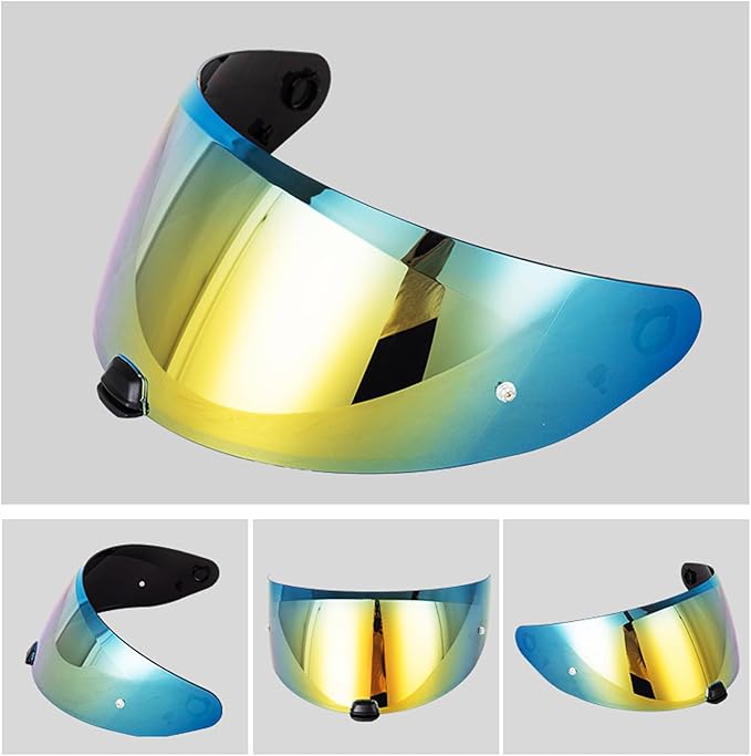 Helmet Visor Replacement Face Shield for HJ-31 i70/i10 Shield Visor Wind Shield Helmet Lens (Deep Grey)