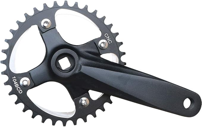 MTB Crank Arm Set 104 BCD Square Taper Mountain Bike Crankset 152mm 165mm 170mm