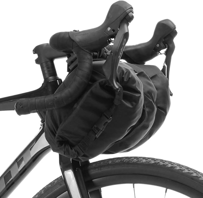 EasyRider Bike Handlebar Bag - Waterproof, Durable Cordura Fabric & Bicycle Equipment Holster Set - Front Biking Storage, Bikepacking Dry Bag for Cycling Travels - 15 lt