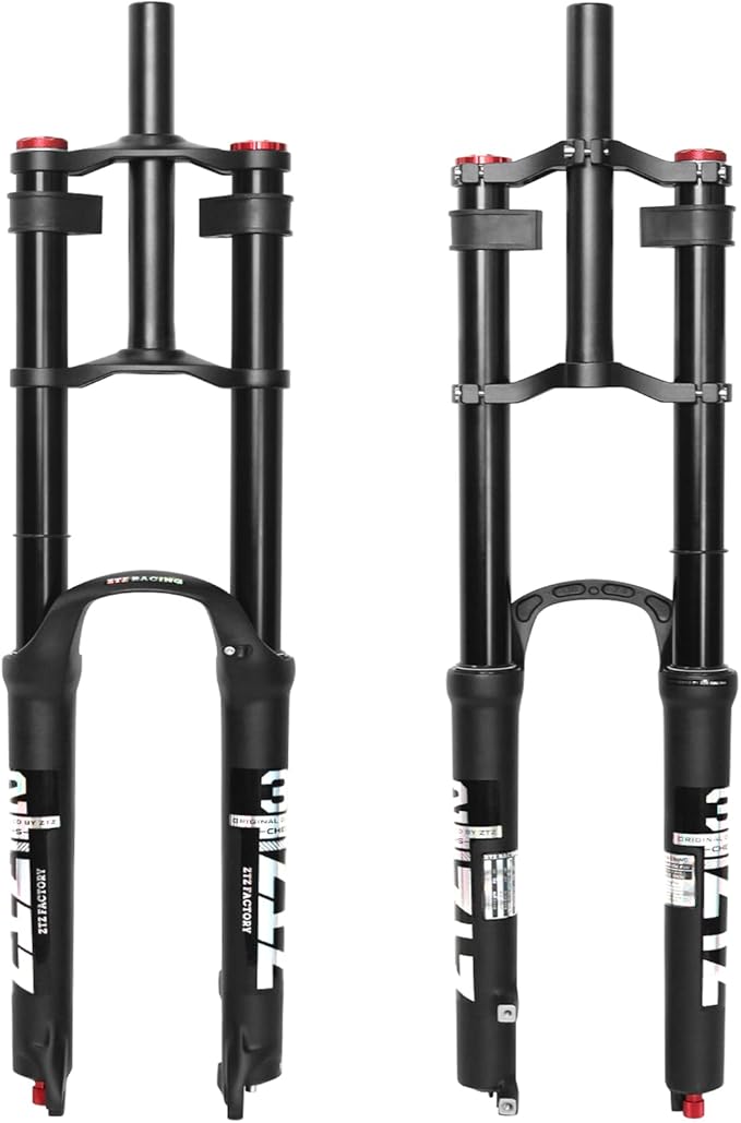 ZTZ 26/27.5/29 inch Mountain Bike Air Suspension Fork,Rebound Adjustment,180mm Travel,QR 9x100mm, 1-1/8 Straight Steerer, Ultralight Double Shoulder Design Front Fork for XC/AM MTB