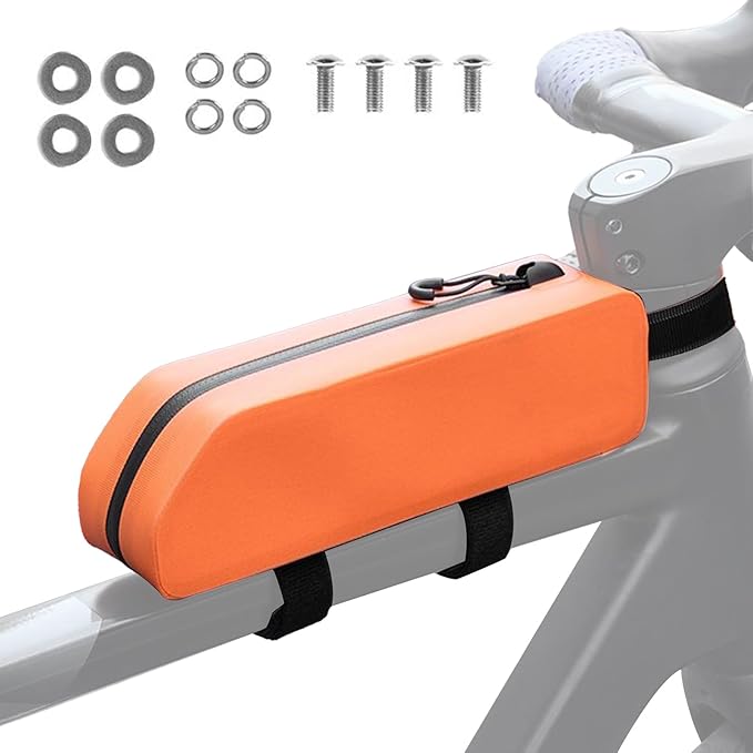 LAFANDE Bike Frame Bag, Waterproof Bike Top Tube Bag, Bicycles Front Frame Bag Top Tube Bike Pouch, Cycling Tools Storage Bag for Road Mountain bicycles Outdoor Cycling Travel Hiking