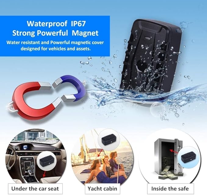 GPS Tracker for Vehicles Winnes 4G TK918 Worldwide Real-time Tracking Magnetic GPS Locator with 20000mah Battery Waterproof Tracker with Anti-Theft Alarm for Car/Boat,SIM Card Needed