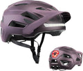 Bike Helmet, Helmets for Adults Men, Front and Back LED Lights Safe Certified MTB Road Bicycle Helmet with Adjustable Brim
