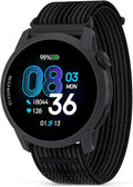 COROS PACE 4 Ultralight Sport GPS Watch, 1.2" AMOLED Touchscreen,19 Days of Daily use, Voice Features, Advanced Training Tools, Accurate GPS, Heart Rate Monitor, Navigation, Run, Bike - Black Nylon