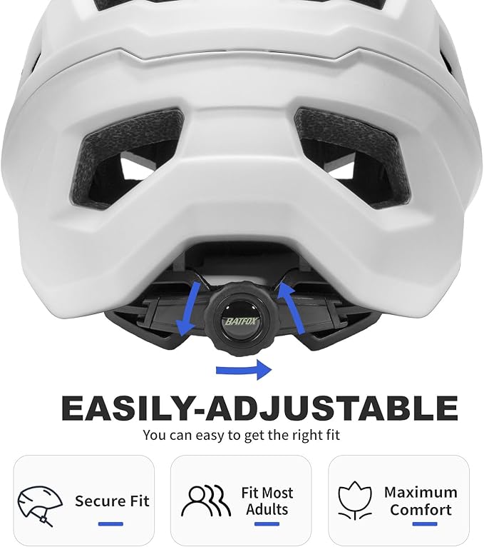 BATFOX Bike Helmet,Mountain Bike Helmet Helmets for Men Women Adults Youth