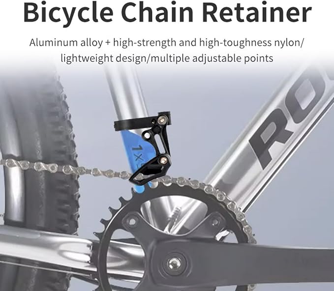 Bike Chain Guide Direct Mount,Bike Chain Tensioner Anti Drop Guide Retention Chain Drop Catcher for Mountain MTB Bicycle