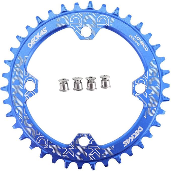 DJC Bike Chainring 104mm BCD Round/Oval MTB 104BCD 30T to 52T 7/8/9/10/11/12 Speed Narrow Wide Tooth Aluminum 7075 Super Lightweight 30T 32T 34T 36T 38T 40 42 DH XC Trail Fat Bike Ebike