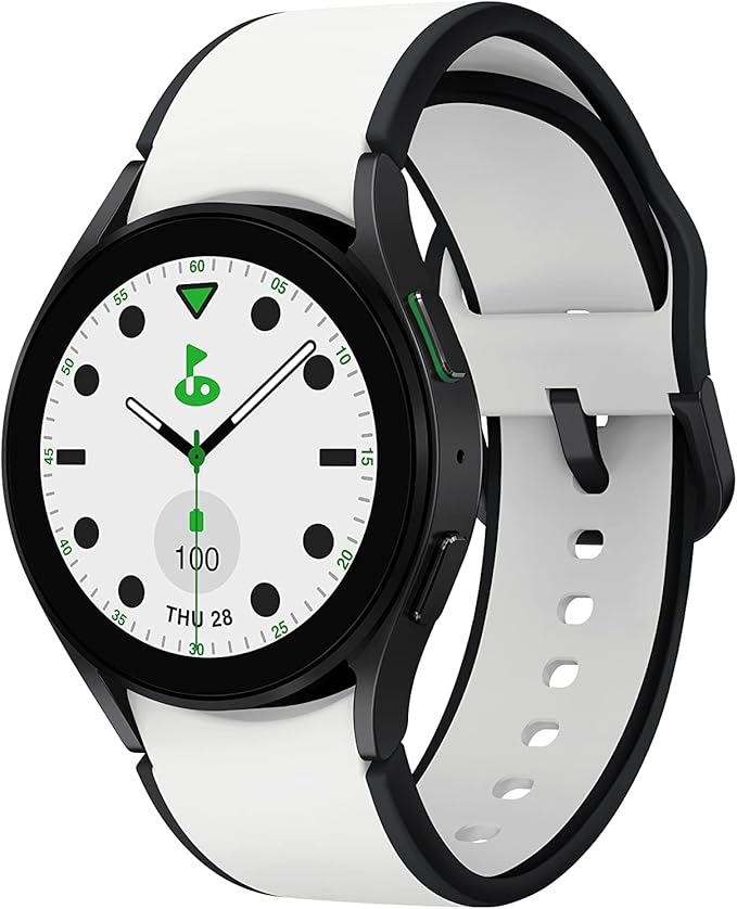 SAMSUNG Galaxy Watch 5 Golf Edition, 40mm Bluetooth Smartwatch w/ Body, Health, Fitness and Sleep Tracker, Improved Battery, Enhanced GPS Tracking, US Version, Gray Bezel w/Two-Tone Band