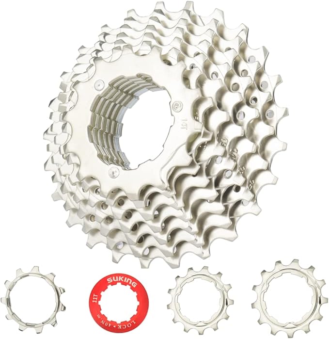 CYSKY 8/9/10/11/12-Speed Cassette 11-25T/28T/32T/34T/36T/40T/42T/46T/50T/52T Bike Sprocket Freewheel Compatible with Shimano, Sram HG Hub, Fit for Mountain Bike, Road Bike, MTB Cassette