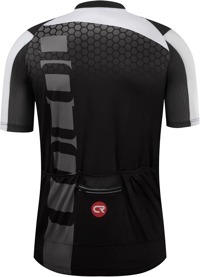 Coconut Ropamo CR Mens Cycling Jersey Short Sleeve Road Bike Shirt with 3+1 Zipper Pockets Breathable Quick Dry