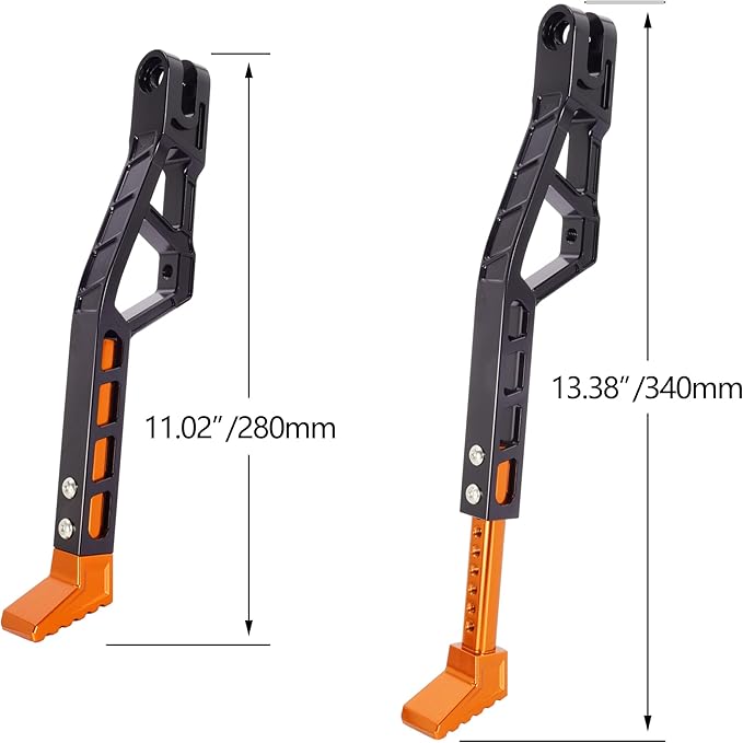 Kickstand for Surron,Adjustable Height Dirt Bike Kickstand CNC Aluminum Upgrades for Sur Ron Light Bee Talaria Sting,Orange