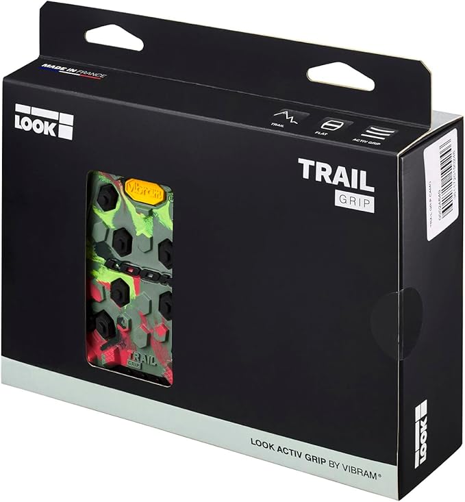 LOOK Cycle - Geo Trail Grip Bike Pedals - Flat Pedals - MTB Bike Pedal - Black, Red, Lime, Camo