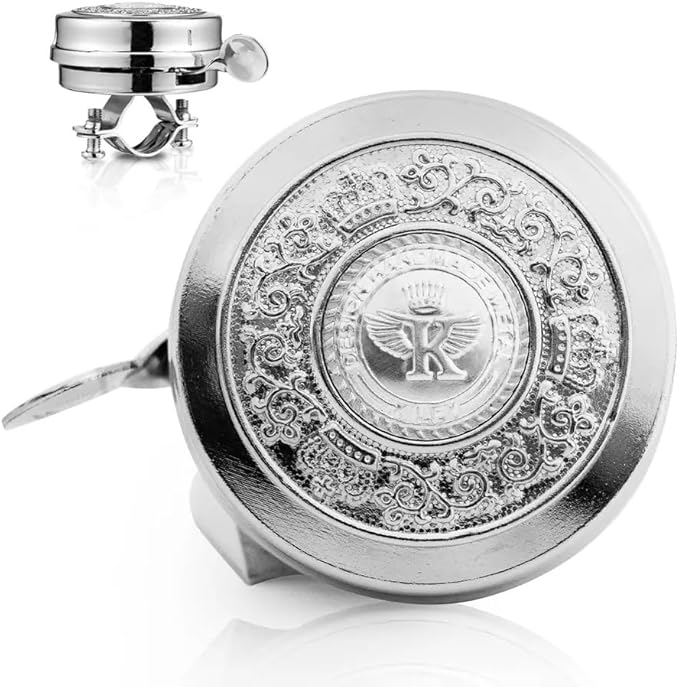 Showa Retro Vintage Classic Bicycle Bell Silver Bike Handlebar Ring Bell LM-025