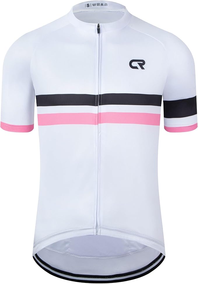 Coconut Ropamo CR Mens Cycling Jersey Short Sleeve Road Bike Shirt with 3+1 Zipper Pockets Breathable Quick Dry