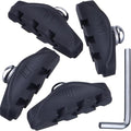 2 Pairs (4 Pieces) Bike Brake Pads, Rubber V-Brake Pads for Mountain & Road Bicycle,Quiet & Non-Skid Cycling Accessories for Enhanced Safety,50mm,Black