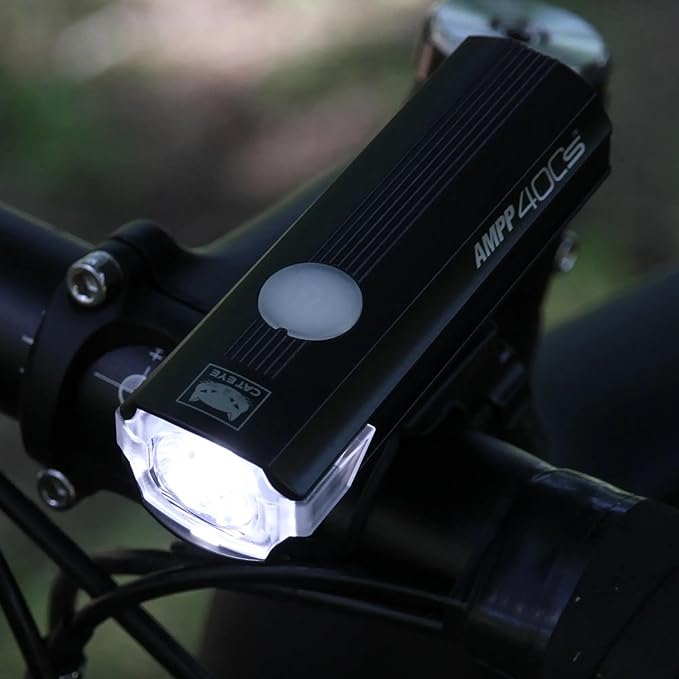 CATEYE AMPP & ViZ USB Rechargeable Bike Light Combo Kit – IPX4 Waterproof High Lumen AMPP Opticube™ LED Headlight & ViZ USB Daytime Safety Light, Visible up to 1 Mile, Fits Road, MTB, Gravel Bikes