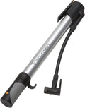 Topeak Mountain Morph Bike Pump – High-Volume Portable Floor Pump for MTB & Gravel Bikes, 160 Psi / 11 Bar Pressure Capacity, Butted Aluminum Barrel, Fold-Out Foot Pad & Flexible Hose