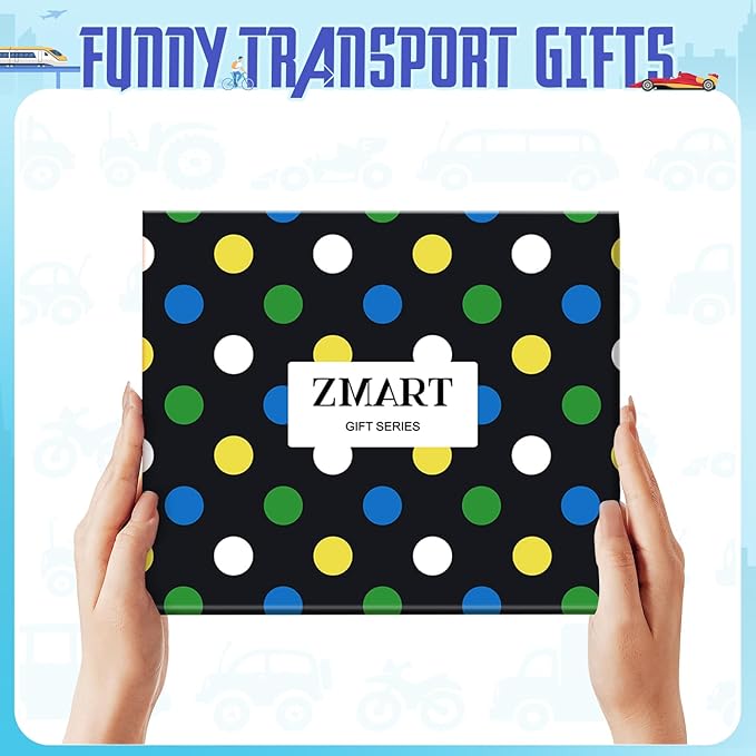 Zmart Funny Transportation Gifts - Race Car Train Motorcycle Tractor Bike Socks for Adult