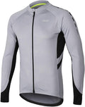 ARSUXEO Men's Full Zipper Long Sleeves Cycling Jersey Bicycle BikingBike Shirt 6030