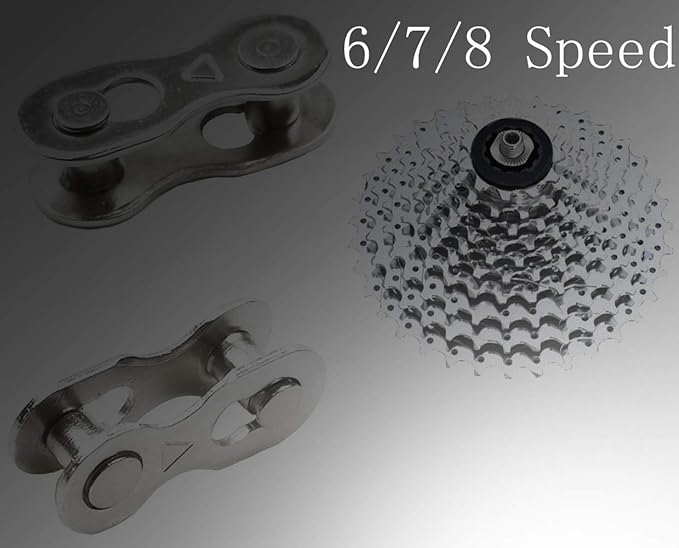 4 Pairs Bicycle Missing Link 1/6/7/8/9/10/11/12 Speed Chain Reusable Steel Bike Chain Link
