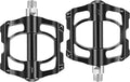 Mountain Bike Pedals MTB Pedals Bicycle Flat Pedals, Universal Lightweight Aluminum Alloy Bicycle Platform Pedals with 16 Anti-Skid Nails & 4 Bearing for Road BMX MTB 9/16"
