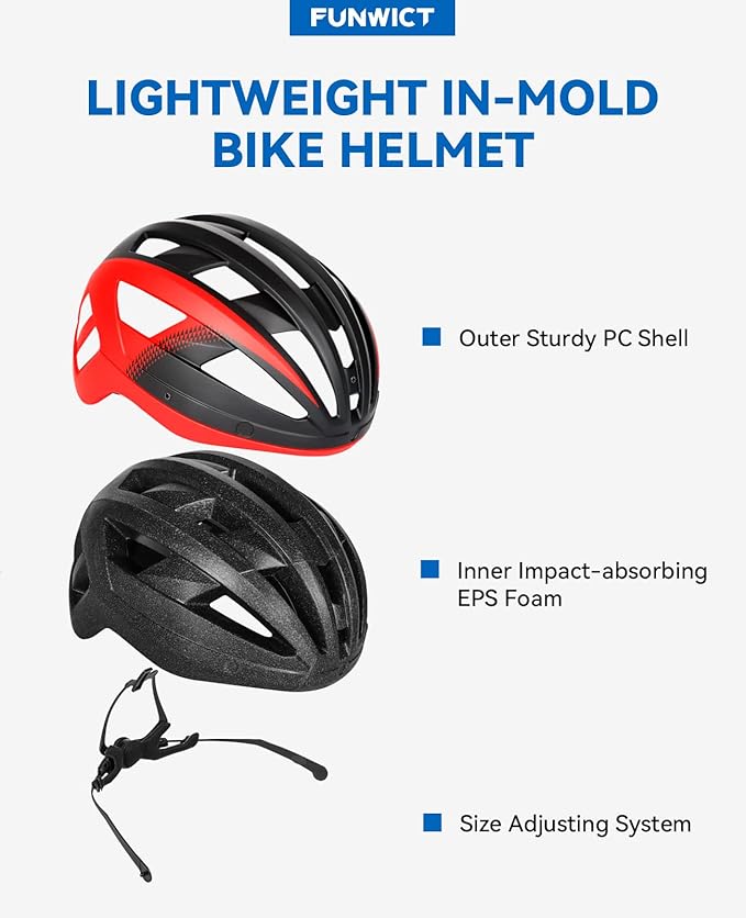 Adult Bike Helmet with Visor and Goggles for Men Women Mountain Road Bicycle Helmet Rechargeable Rear Light Cycling Helmet