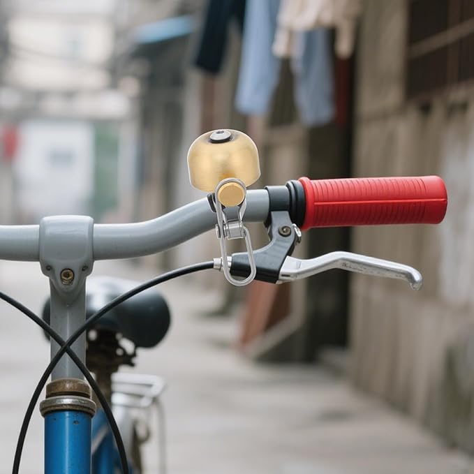 Copper Bike Bell Vintage Cycling Bell Loud Sound Brushed Copper Road Bike Accessory Mountain Scooters