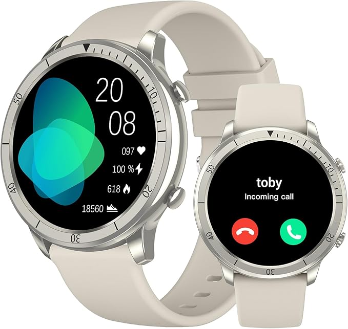 BENIO Smart Watch, Health Fitness Tracker Watch for Men Women IP68 Waterproof, Multi-Sport Mode Activity Tracker, Heart Rate/SpO2/Sleep/Stress Pedometer Step Calorie Counter for Android & iPhone