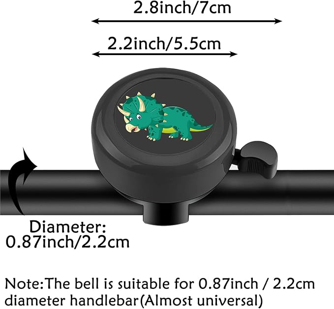 Kids Bike Bell, Cute Handlebar Ring Bell for Boys, Toddlers, Children's Bicycle Accessories for Tricycle, Scooter