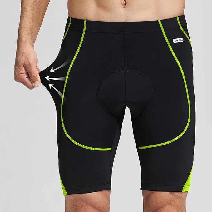 Santic Men's Cycling Shorts Padded Bicycle Riding Pants Bike Biking Clothes Cycle Wear Tights