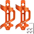 Chooee Mountain Bike Water Bottle Cage, Aluminum Bicycle Water Bottle Holder for Road Bikes Orange 2-Pack