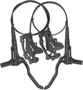 Akantor 1 Pair Mountain Bike Hydraulic Disc Brake Set，Right Front 850mm Left Rear 1450mm Hydraulic Brake Set with 160mm Rotors for Mountain Bike E-Bike Fat Bike Road Bike