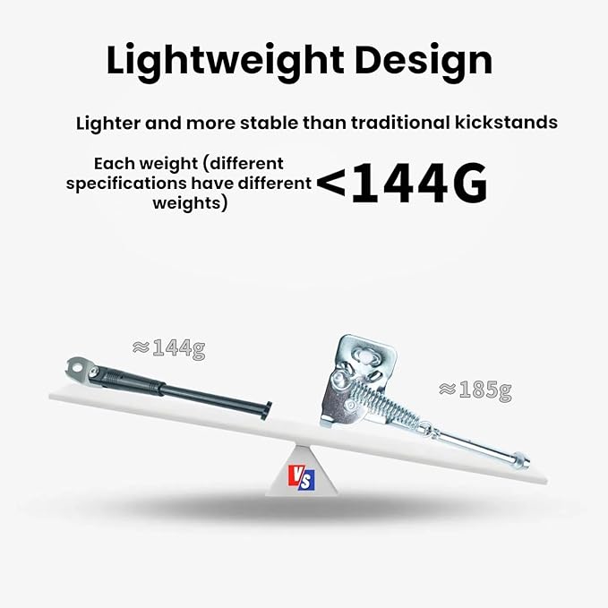 Bicycle Kickstand Aluminum Adjustable Design for 14/16/20 Inch Size Range Bikes Side Mount Universal Bike Stand (20 Inch)