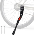 Bicycle Kickstand, Aluminium Alloy Bike Kickstand, Adjustable Bicycle Kickstand, Easy to Install Kick Stand, Rear Side Bike Stand, Non-Slip Foot for 24"-700C 16"-20" with Hex Wrench