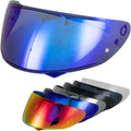 HJ-34P Visor Shield Replacement,HJC C10 Motorcycle Helmet Visor Compatible with HJ-34P HJC C10 UV Protection (Revo Deep Blue)