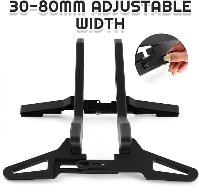 2 Pack Bike Floor Stand Adjustable Indoor Bicycle Parking Stand Fit 16-29 Wheel, Portable Bike Floor Rack for All 30-80mm Wide Tires, Mountain & Road Bicycles Indoor Outdoor Garage Storage