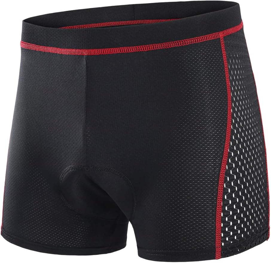 ARSUXEO Men's Cycling Underwear 4D Padded Bike Shorts Bicycle Biking Cycling Shorts with Padding Mountain Bike Liner