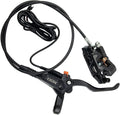 E-Bike Hydraulic Disc Brake Set Electric Power Control Shifter, Aluminum Front 140/160mm Rear 160/180mm Brake Rotors, Left/Right-Front/Rear Braking Direction for Scooter and Motorcycle(Left Rear)