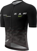 Men's Cycling Jersey Short Sleeve Breathable Quick Dry Bike Shirt Lightweight MTB Road Bicycle Jersey Full Zip 3 Rear Pockets