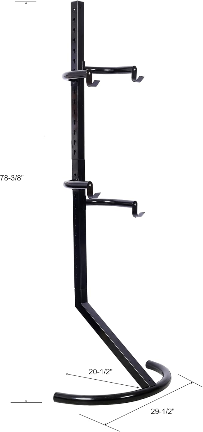 ZeHuoGe Space-Saving Bike Rack for Garage & Home, 2 Bike Freestanding Storage Stand, For Mountain & Road bicycles, Universal For Indoor Use - Vertical Bike Rack,Holds 2 Bikes
