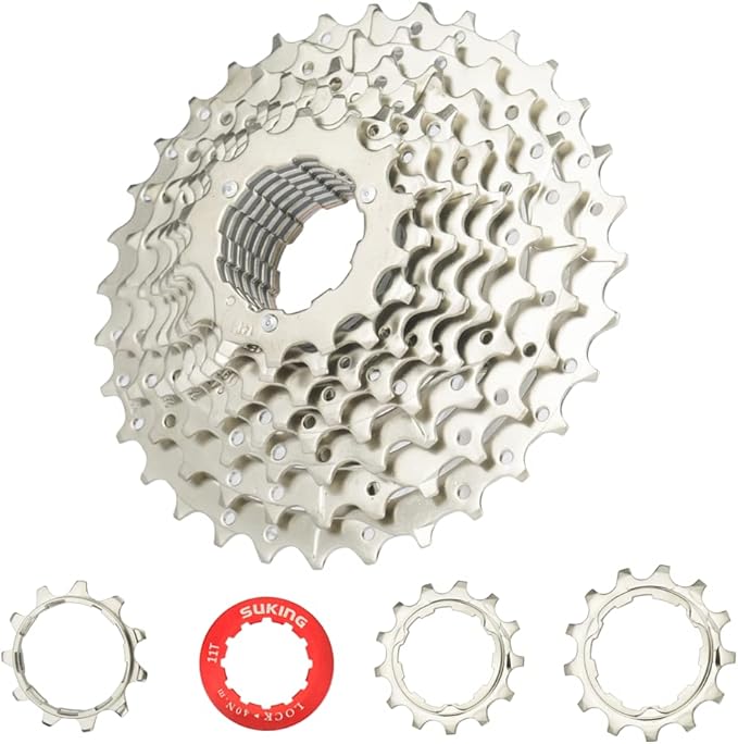 CYSKY 8/9/10/11/12-Speed Cassette 11-25T/28T/32T/34T/36T/40T/42T/46T/50T/52T Bike Sprocket Freewheel Compatible with Shimano, Sram HG Hub, Fit for Mountain Bike, Road Bike, MTB Cassette