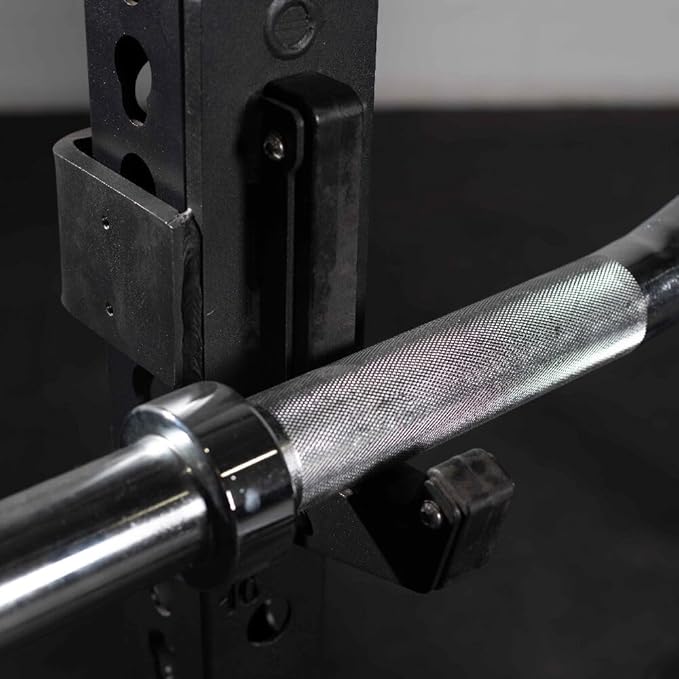 Titan Fitness Rackable EZ Curl Fat Bar, 48mm Shaft, Rated 1,000 LB, Chrome Finish