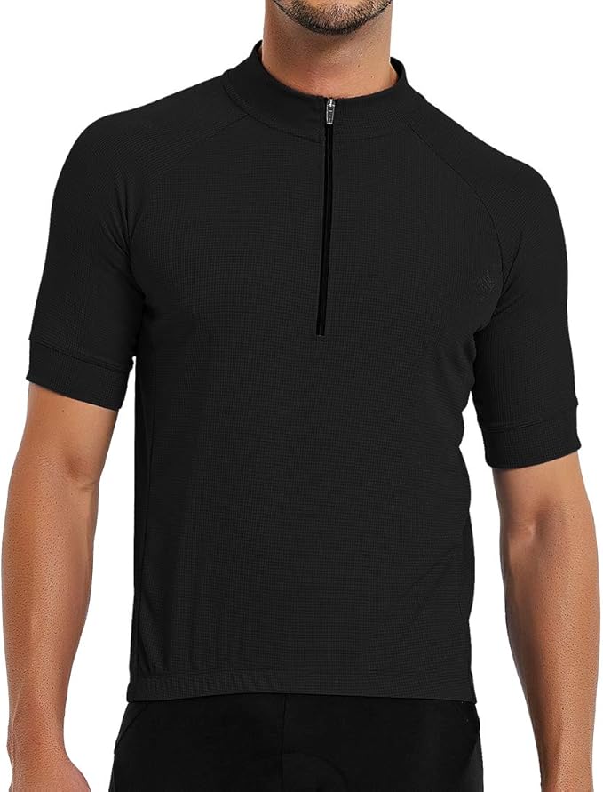 CATENA Men's Cycling Jersey Short Sleeve Shirt Running Top Moisture Wicking Workout Sports T-Shirt
