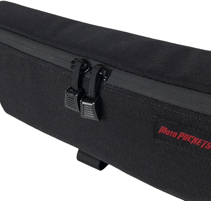 Moto Pockets Adventure Handlebar Bag – Motorcycle Handlebar Storage for ADV Bikes – 2.2L Front Pouch – Water Resistant – Made in USA