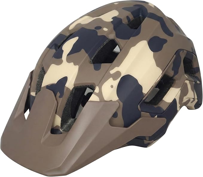 Bike Helmet for Adult & Youth, Lightweight MTB Helmet with Adjustable Visor for Mountain/Road Cycling, 2 Sizes for Men Women Boys Girls