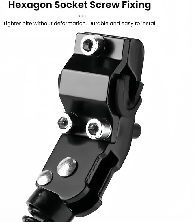 Adjustable Bicycle Kickstand for Mountain Bikes Aluminum Alloy Kickstand with 30-36cm Length Adjustment, Universal Fit