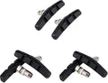 Bike Brake Pads Set, 3 Pairs Black Bike Brake Pads, Professional V-Brake Blocks for Mountain & Road Bicycles, 70mm for MTB Mountain Bicycle Universal V-Brake Blocks