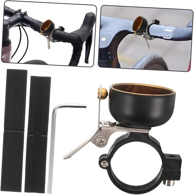 Kisangel Vintage Bicycle Bell Loud Warning Sound Bike Ring for Road Mountain Bikes and Scooters Easy Installation Durable Design Retro Appeal